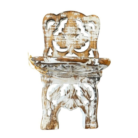 Handcrafted Rustic Wood Quran Stand Book Holder Folding Carved Decorative - Picture 5 of 11